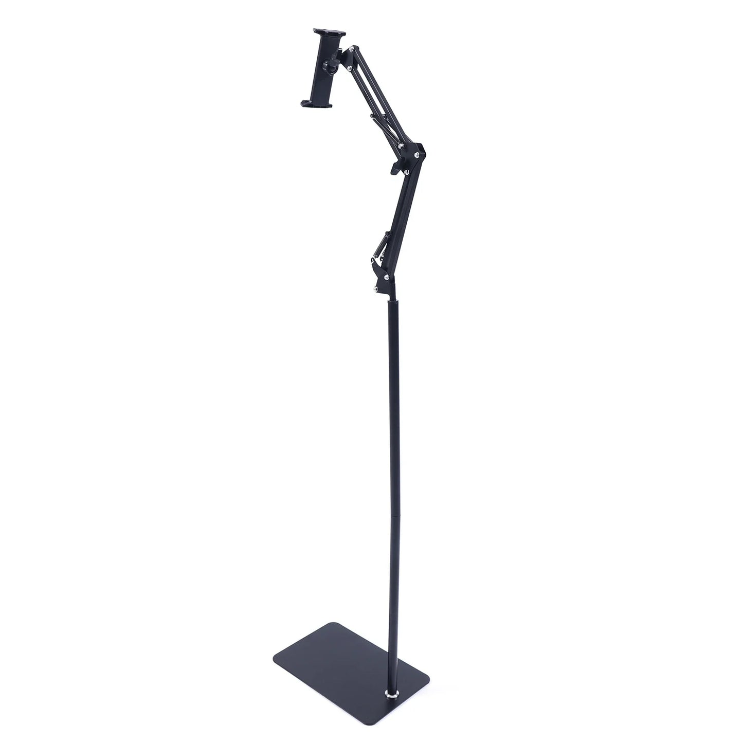 1.35M Height Tablet Stand Tripod Floor Holder Adjustable Tablet Mobile Phone Mount Lazy Frame Enlarged Square Base