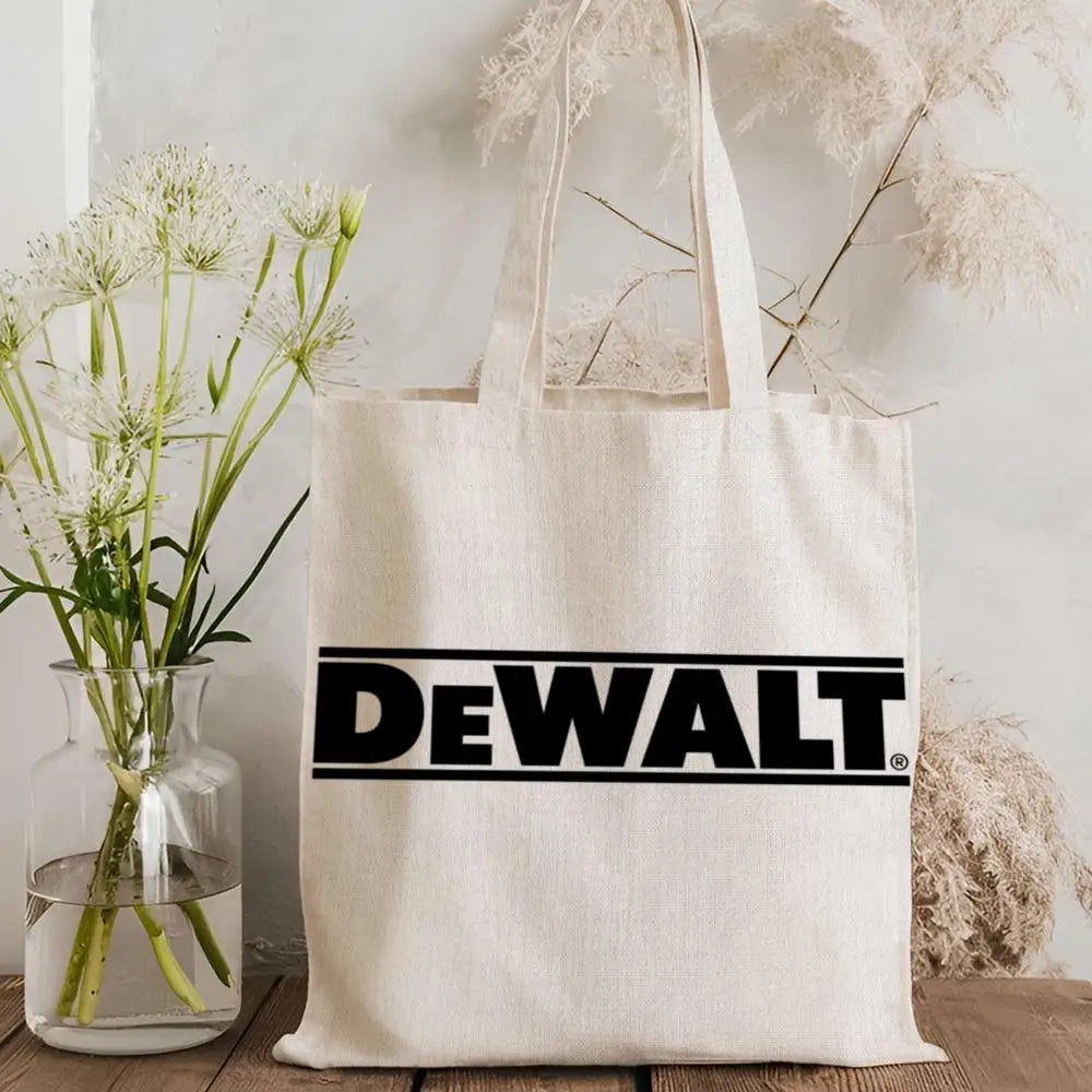 Tool Box D-DeWaltS Storage Bags Storage Bags Canvas Tote Bag Large Capacity Shoulder Fashion Eco Shopping Handbag