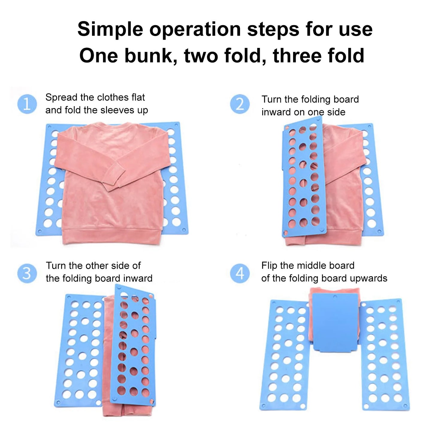 Clothes Folding Board Child Clothing Folder Bender Plastic Practical Detacha Children Lazy T-shirt Folder Laundry Time-saving