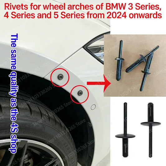 Suitable for BMW X1X3X5X6 wheel arch buckle, expansion rivet, leaf plate, core rivet, mudguard clip Bumper Clip Sideskirts
