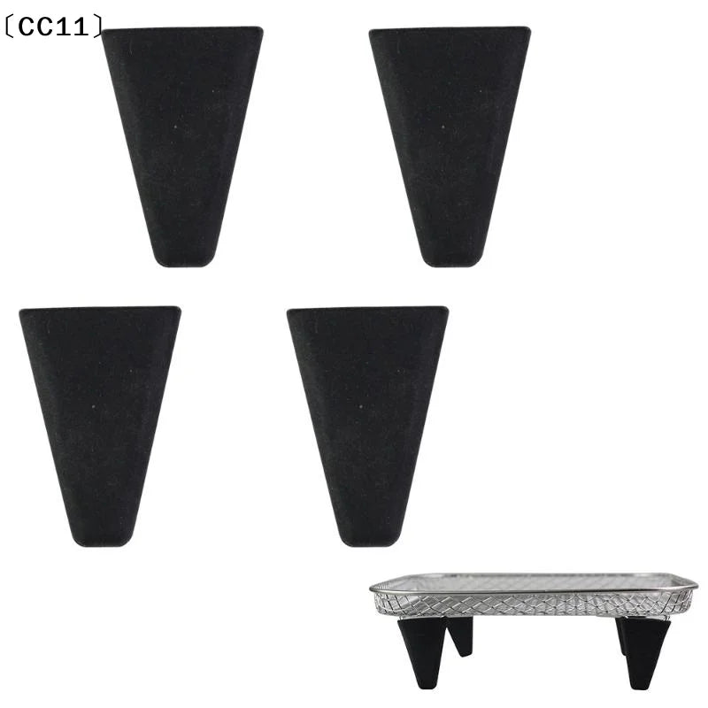 4/6/8Pcs Dewatering Rack Buffer Pad Air Fryer Silicone Feet Steam Protector Dehydrator Racks Tabs Silica Gel Tray Bumpers〔CC11〕