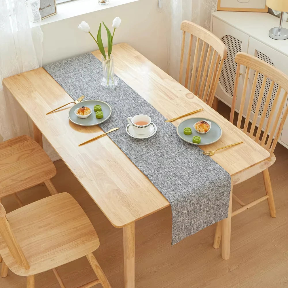 Stylish Printed Linen Table Runner For Wedding Decor