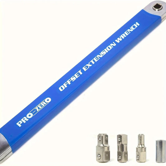 Impact Resistant Extension Wrench Set With Interchangeable Ratchet Adapters