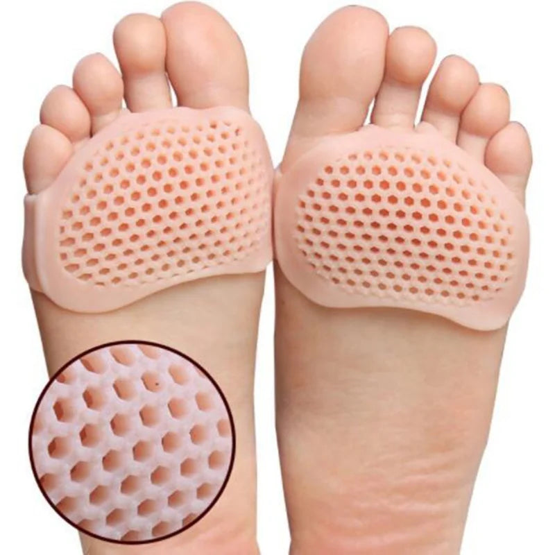 2Pcs Silicone Gel Toe Separator Hallux Valgus Bunion Adjuster Foot Protector Cushion Daily Feet Care Supply