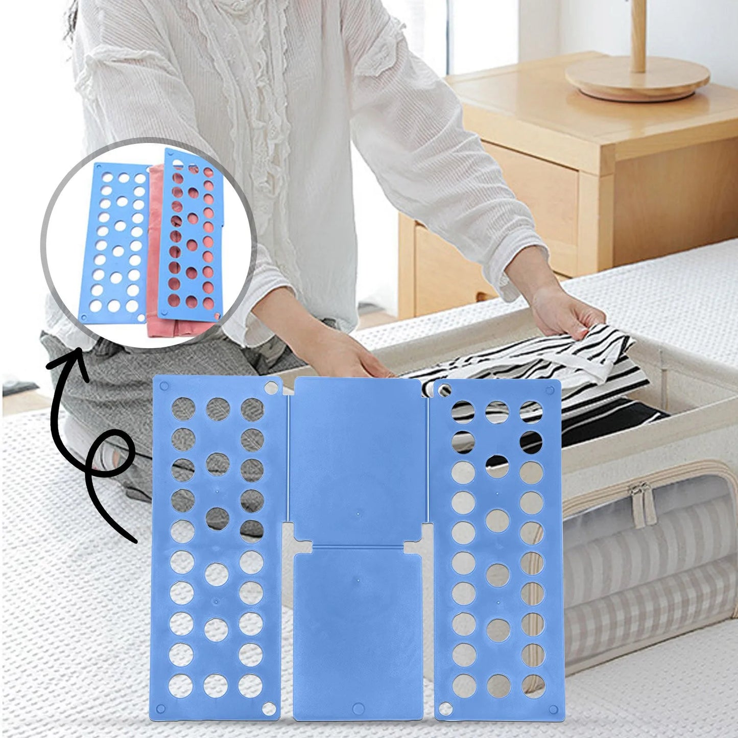 Clothes Folding Board Child Clothing Folder Bender Plastic Practical Detacha Children Lazy T-shirt Folder Laundry Time-saving