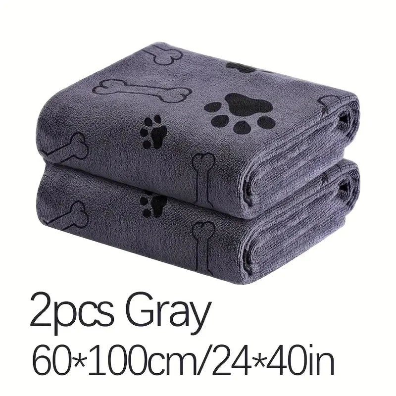 Soft Microfiber Dog Towels Quick Dry Absorbent Bathing