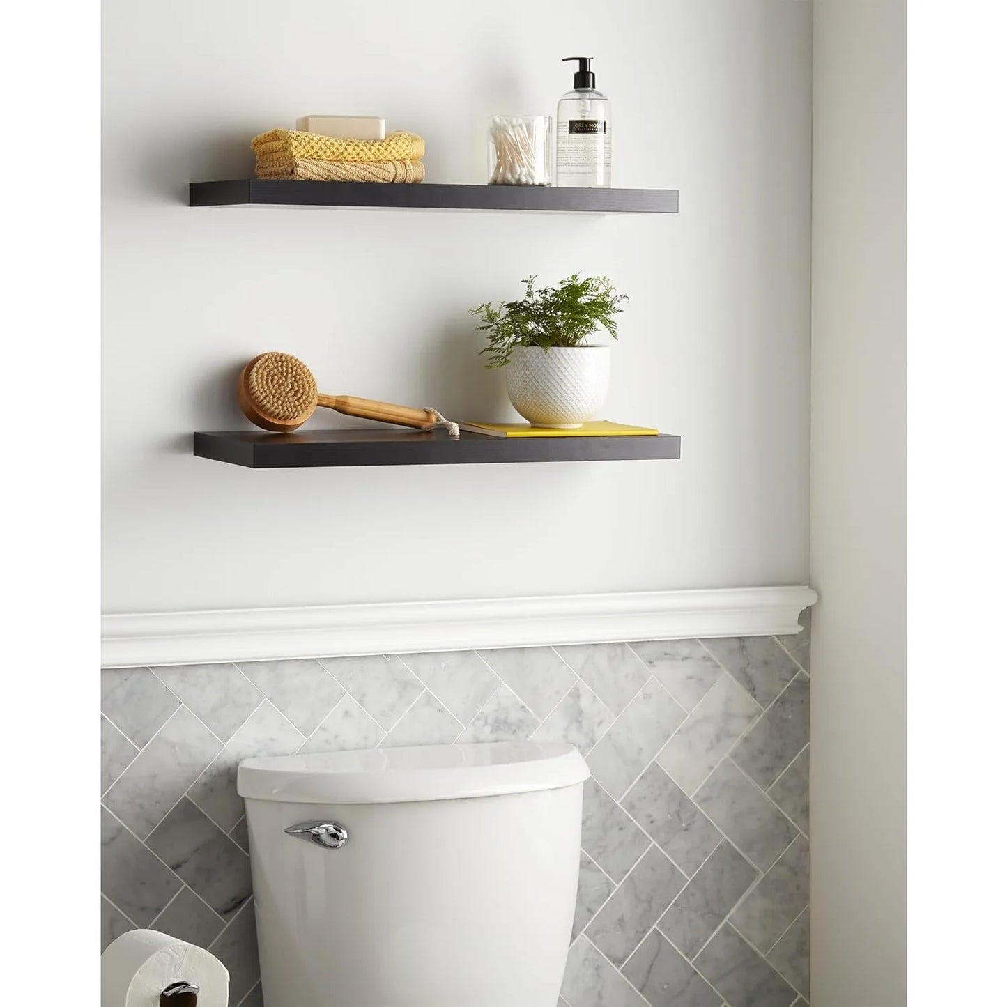 Floating Wall Shelves Set Of Two For Rustic Accents