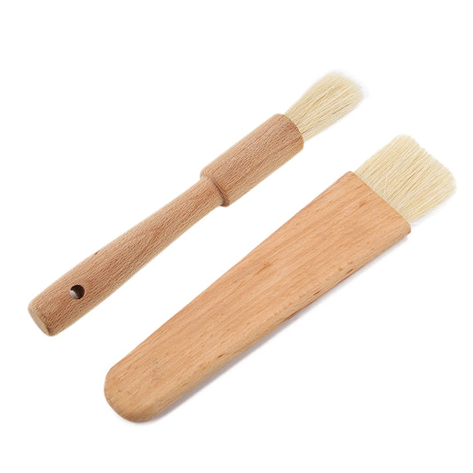 Butter Brush BBQ Oil Brush Wooden Barbecuing Baking Brush Kitchen Tool