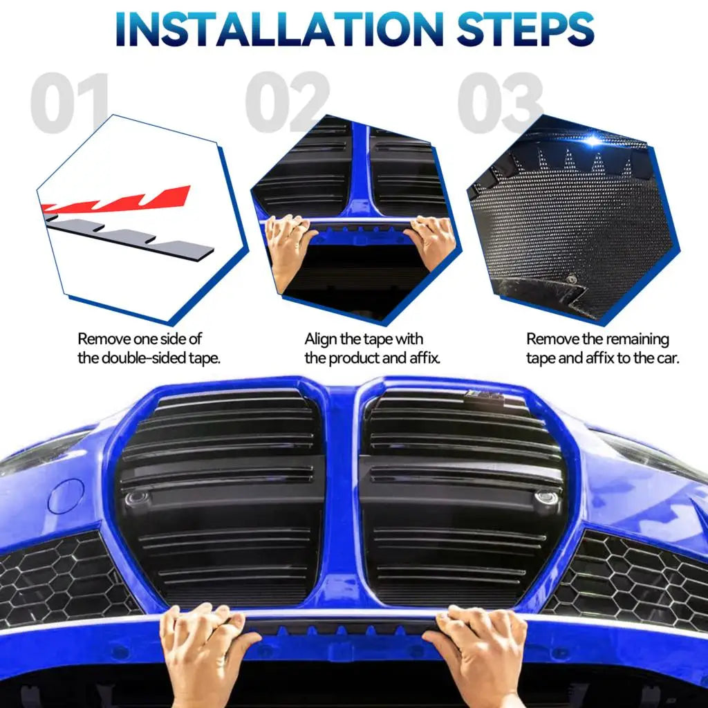 8Pcs SPORT Universal Car Front Bumper Guard Chassis Anti-Scratch Anti-Skid Kit Scrape Protector Skid Plate DIY with Pre-Attach