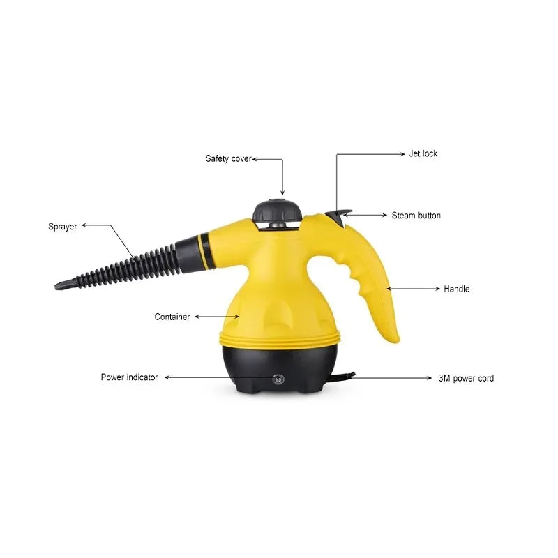 High Temperature Steam Cleaning Machine for Kitchen/Car Grease/Oil Dirt Remover Handheld Steam Cleaner Car Cleaning Tools