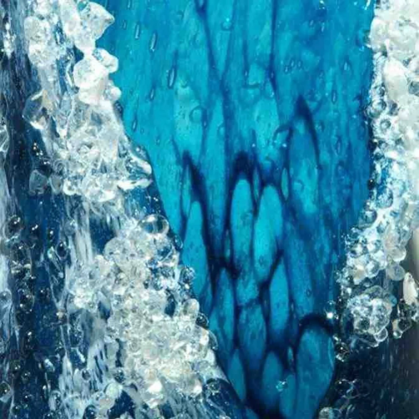 Sea Wave Vase, Wavy Vase Resin Blue Wavy Vase For Office Living Room Decorations Coffee Shop Decor