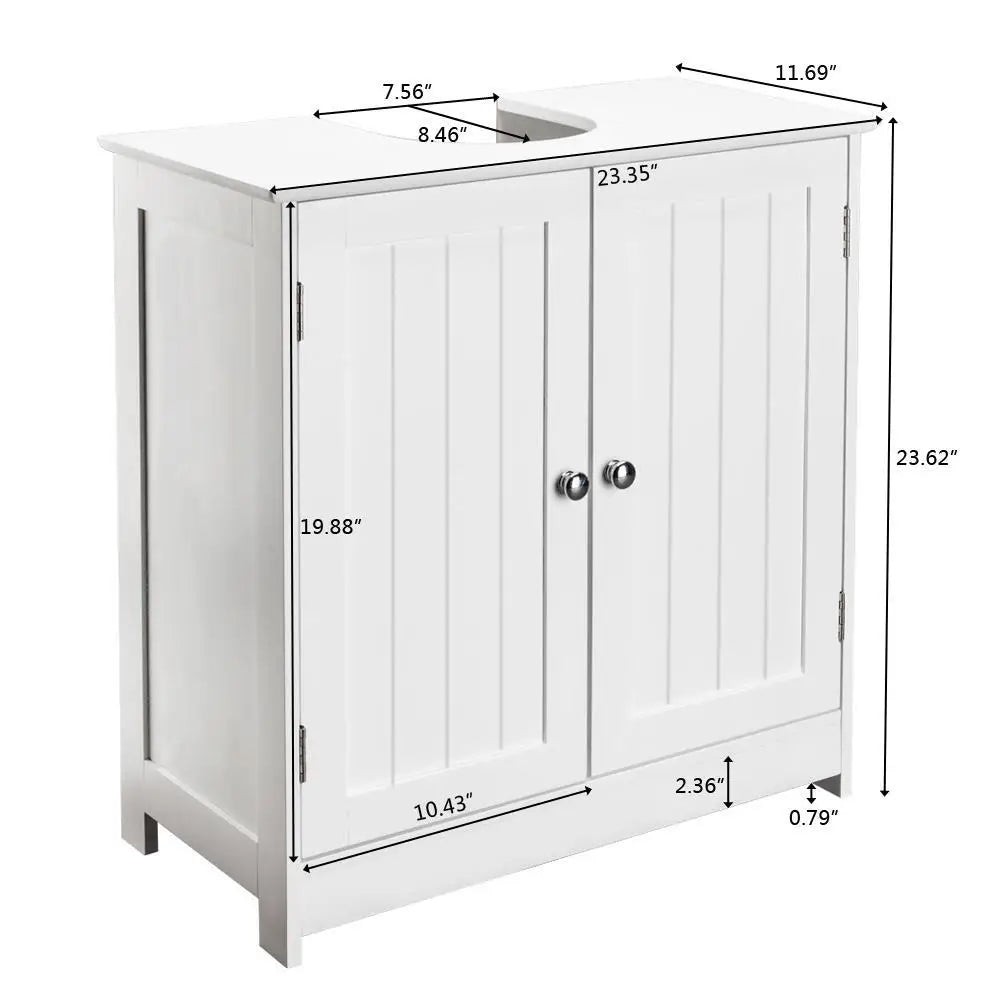 Bathroom Vanity Bath Sink Cabinet Pedestal Under Sink Storage with 2 Shelve New