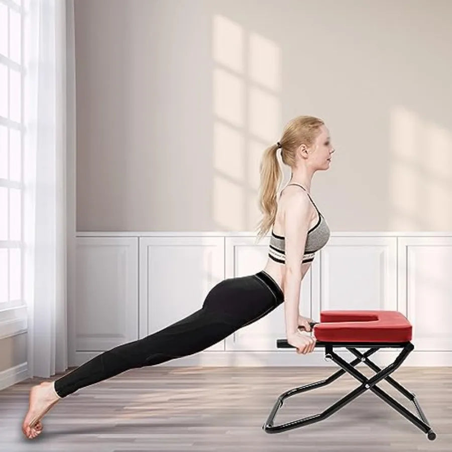 Yoga Headstand Bench Yoga Inversion Chair Bench Ideal for Home Workout, Fitness and Gym