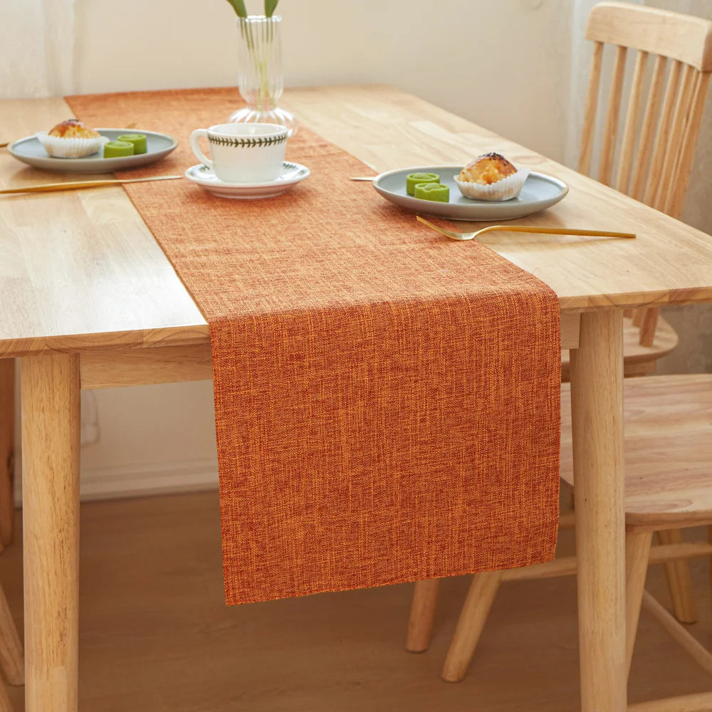 Stylish Printed Linen Table Runner For Wedding Decor