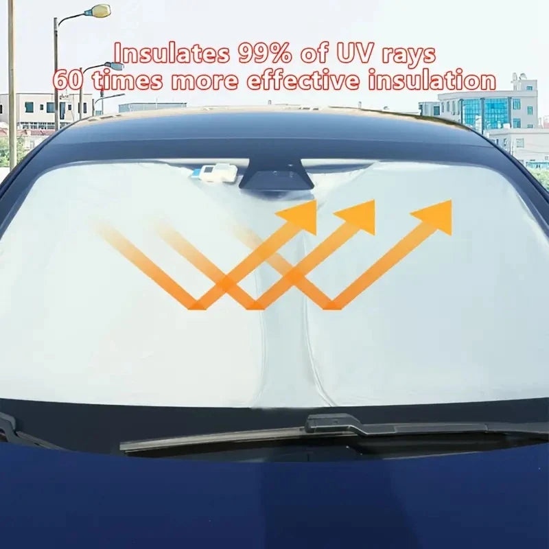 Car Window Sunshade Cover Sun Shade Windshield Visor Protector Windscreen Folding Auto UV Protection Curtain Styling Accessories