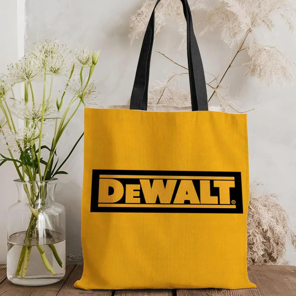 Tool Box D-DeWaltS Storage Bags Storage Bags Canvas Tote Bag Large Capacity Shoulder Fashion Eco Shopping Handbag