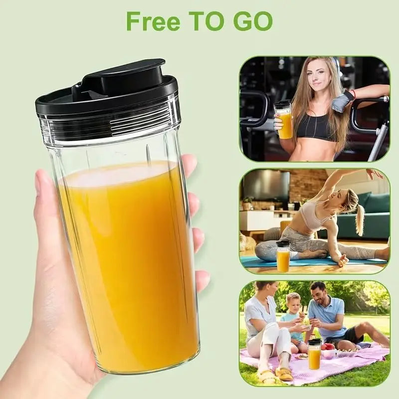 Countertop Blenders for Kitchen with 23 34 60oz BPA-Free Portable Cups, Professional Smoothie Maker with Four Programs for Shakes, Sauces, Juice and Ice Crushing
