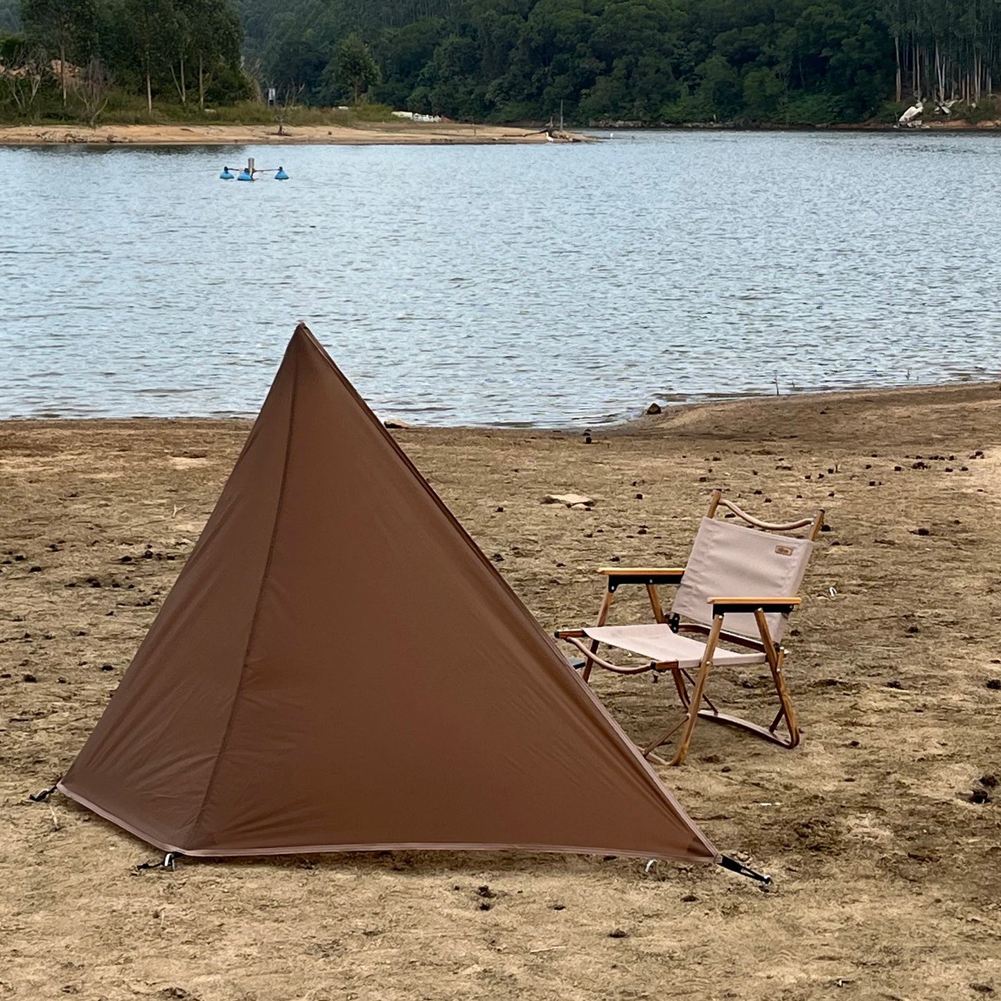 210g 20D Nylon Ultralight Camping Stove Windbreak Wind Screen Shield Fire Retardant No Poles Ropes Windproof Privacy Windscreen