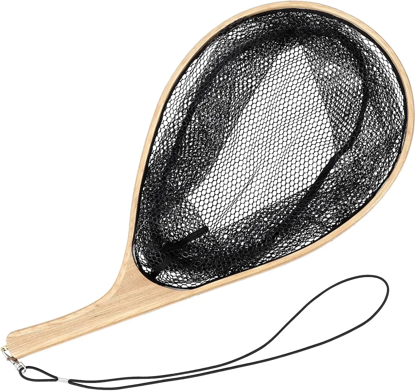 Wooden Fishing Nets with Handles Super Light Fishing Net Cast Net Tackle for Trout Bass Pike Fishing Tools Fly Fishing Lure Micro Fishing Stream Perch Small Net