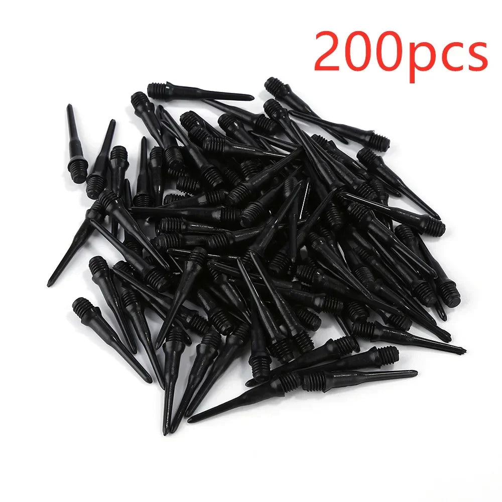 200PCS High Precision Electronic Dart Plastic Professional Dart Durable Soft Tip Points Needle Replacement Set Darts Accessories