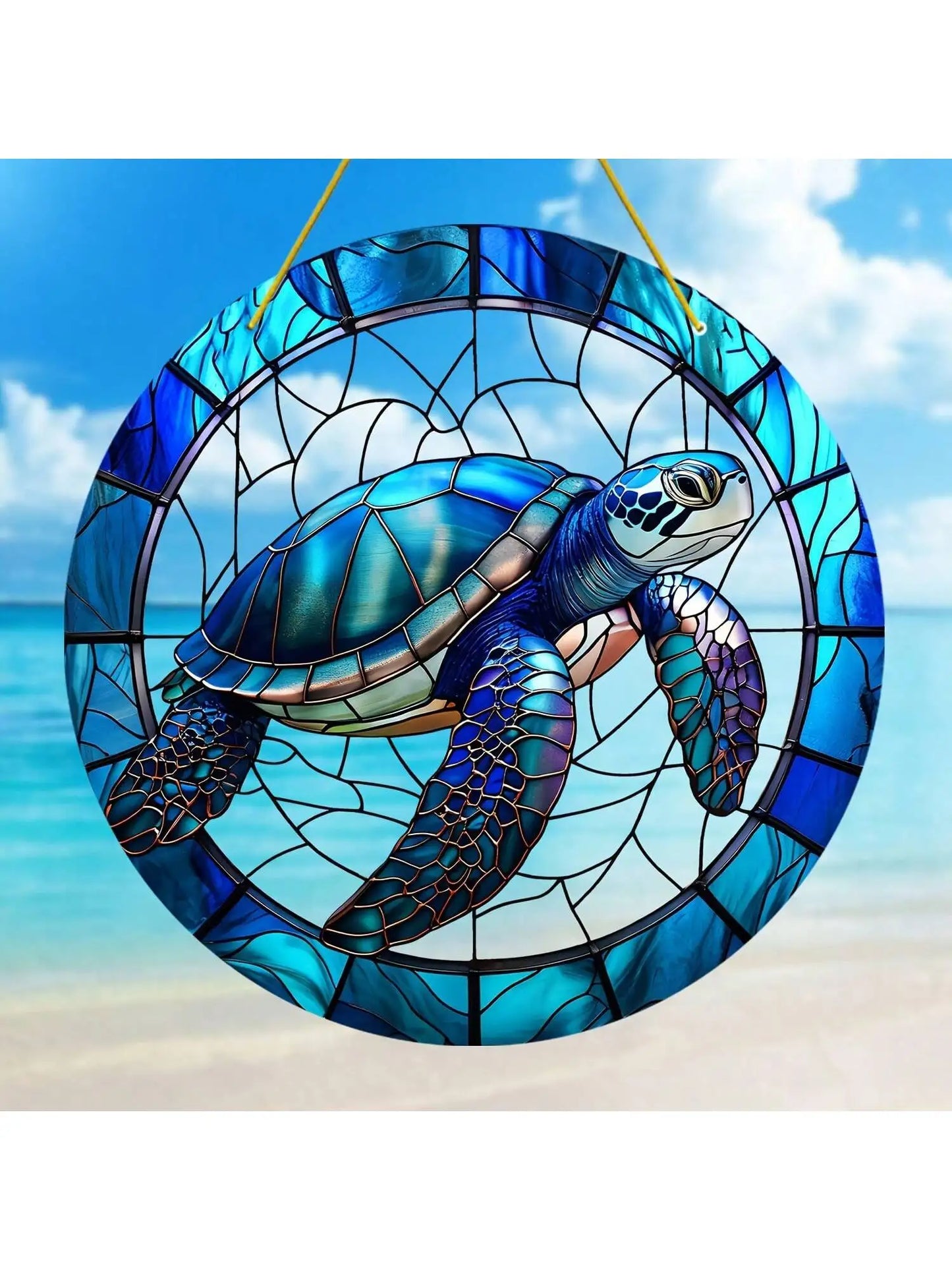 1pc Acrylic Turtle Vibrant Garden And Patio Sun Catcher, Spiritual Room Decor, Perfect Gift For Turtle Lovers