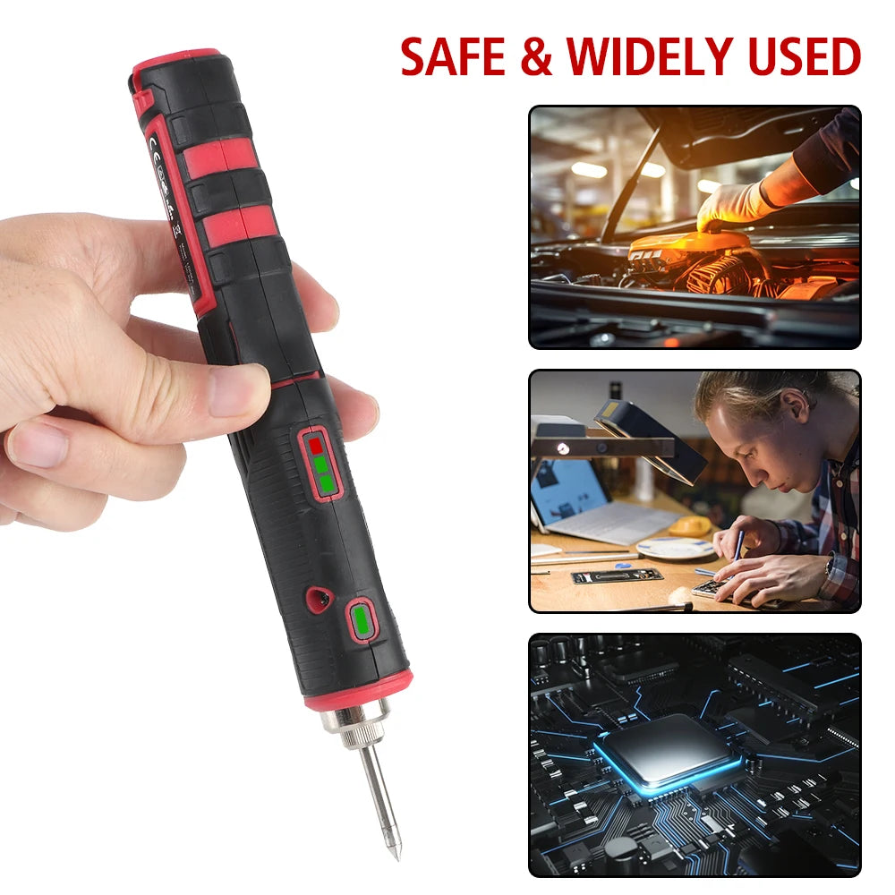 Dual Purpose Soldering Iron Kit With 1800mAh Battery