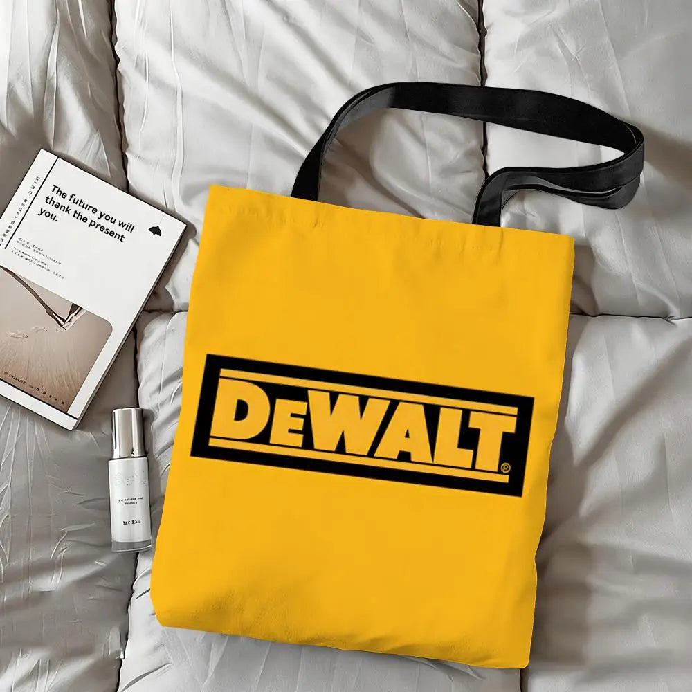 Tool Box D-DeWaltS Storage Bags Storage Bags Canvas Tote Bag Large Capacity Shoulder Fashion Eco Shopping Handbag