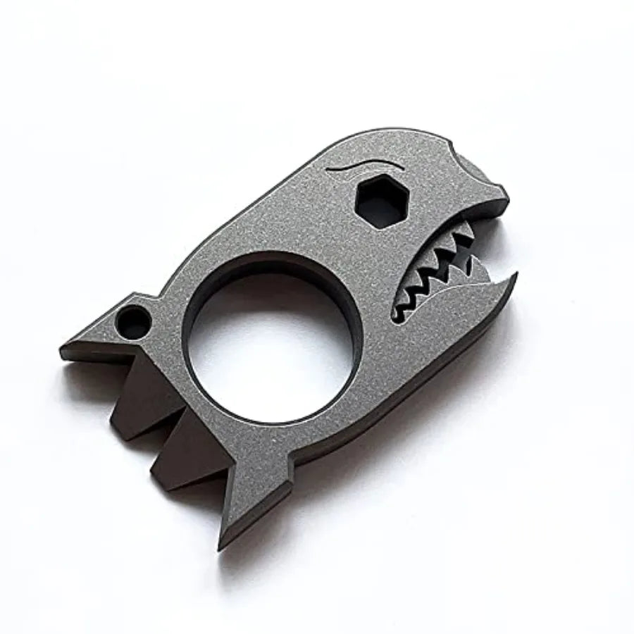 EDC Pry Bar with Bottle Opener Wrench Titanium Prybar Multi Tool Keychain Multitool Tool Pocket Crowbar for Outdoor Camping Hik