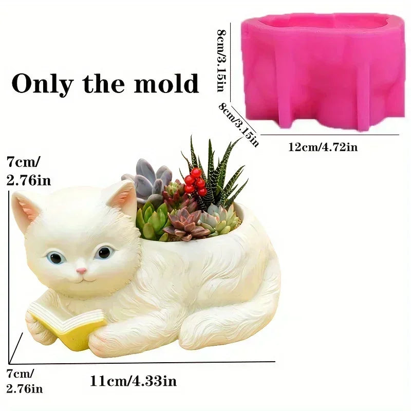 Witch Magic House Relief Pumpkin Succulent Plant Flower Pot Resin Mold  House Relief Storage Box Castle Candle Cup Gypsum Molds