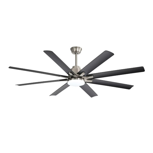 Sofucor Modern 66 Inch Ceiling Fan with LED and Remote Control for Living Room or Bedroom