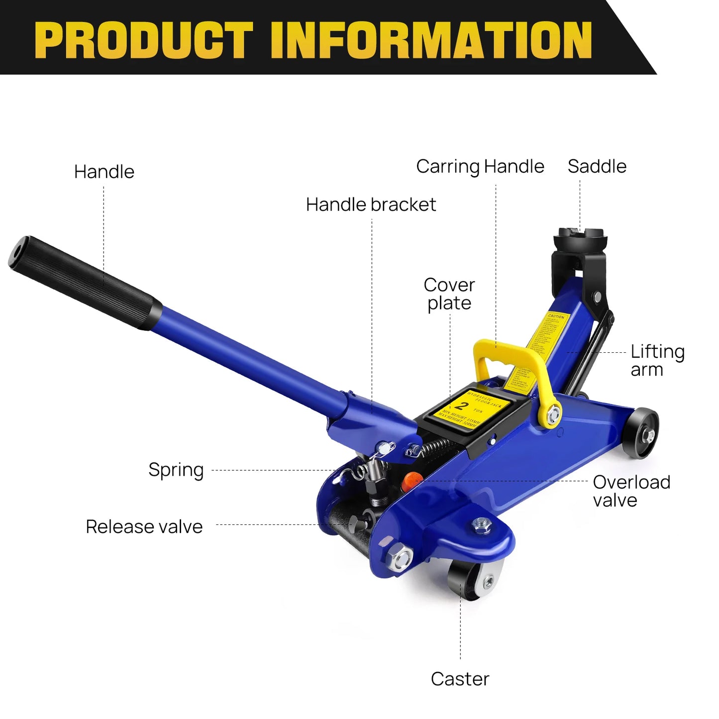 Floor Jack and Stand Combo Hydraulic Axle Stands Set