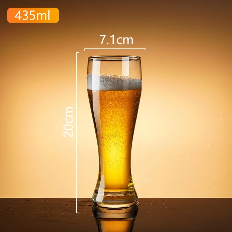 Thickened Beer Glass Shatterproof Large Size Brew Pub Beer Mug Home Use Popular 500ml Commercial Grade Beer Cup for Business