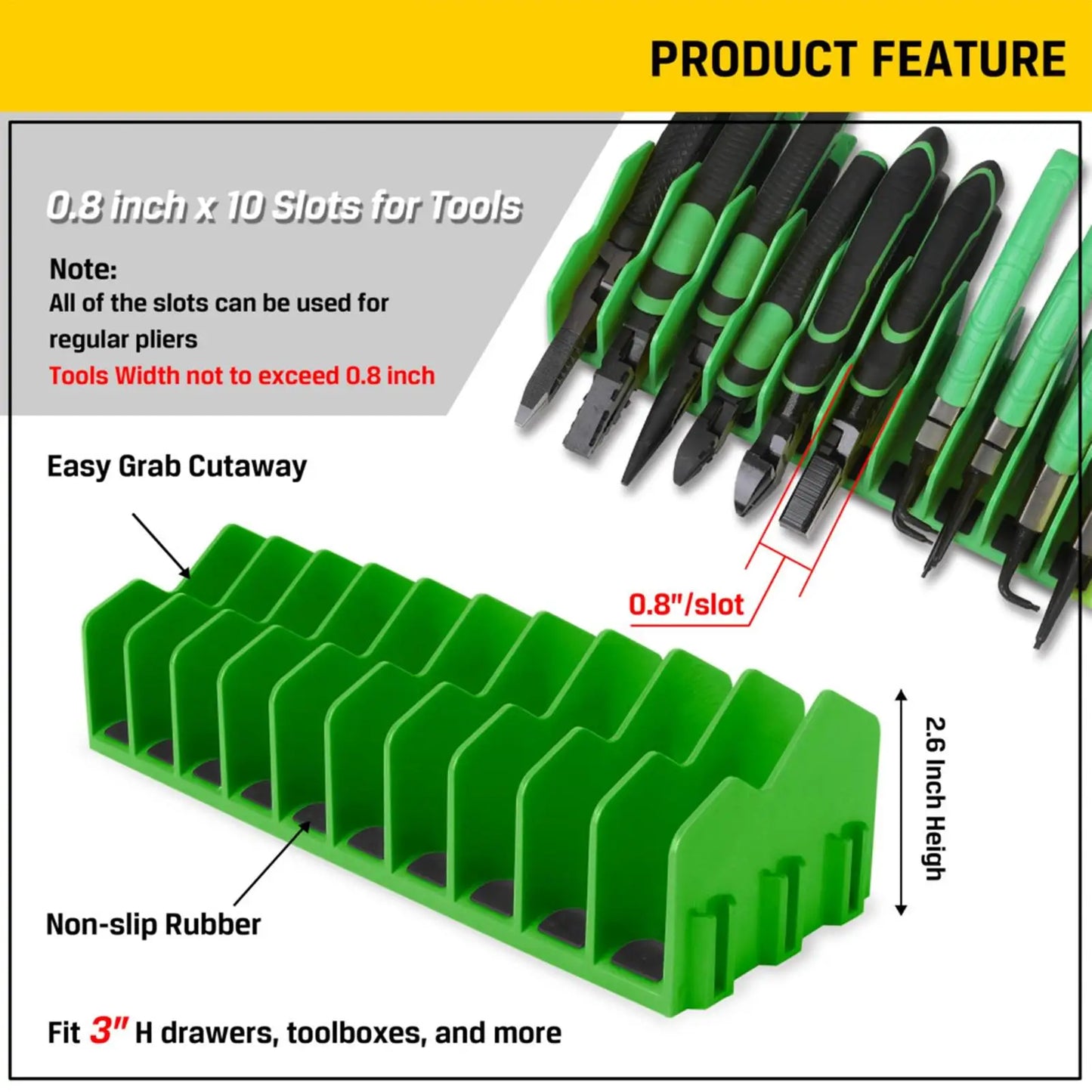 Plier Storage Rack Plier Organizer Plier Holder and Cutter Organizer Sturdy Storage Holder Tools Set Toolbox Storage for Cutters