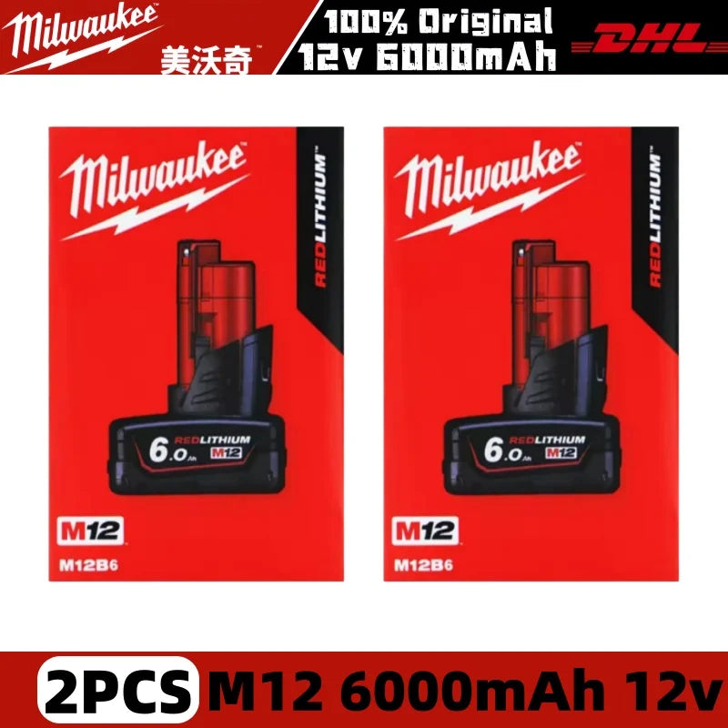 100% New Milwaukee M18 6.0Ah High Output Battery 18V Lithium-ion Rechargeable for Milwaukee M18 Cordless Power Tools 18v Battery
