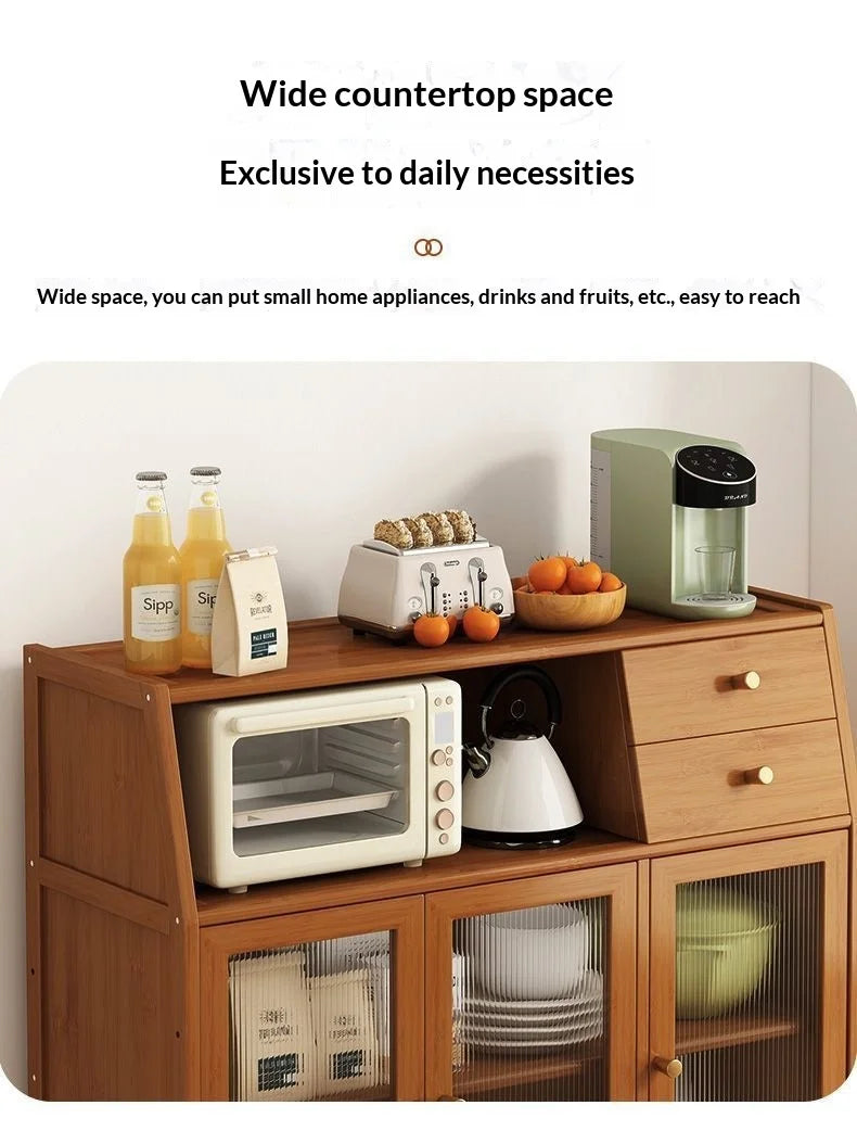 Narrow Living Room Storage Cabinet Multipurpose Sideboard Coffee Station Bar Cabinet Kitchen Pantry Drawer Organizer Furniture