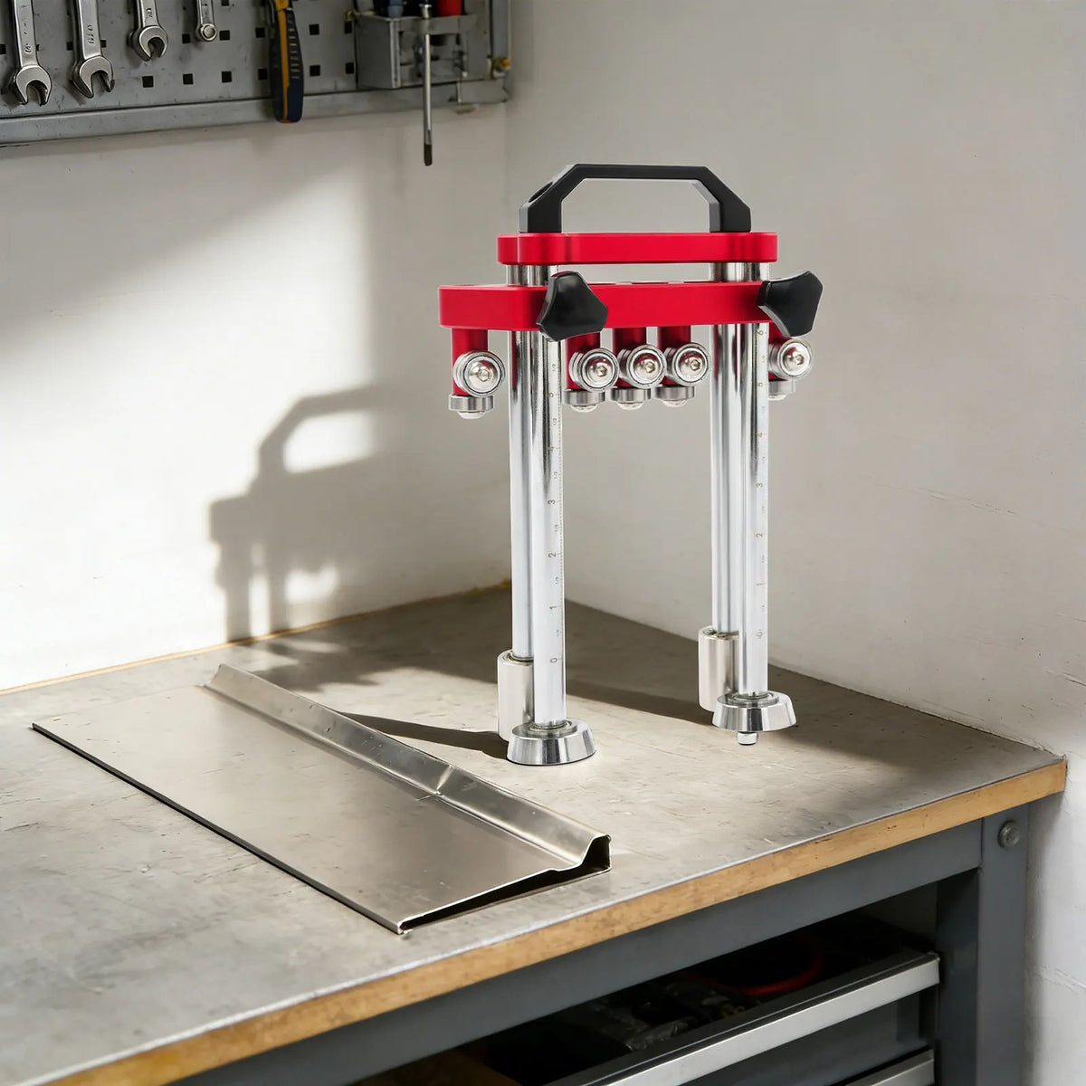 Sheet Metal Bending Tool 0-100°, Metal Roller for Aluminum Iron Steel, Scratch-Free 90° Bends Ready to Use