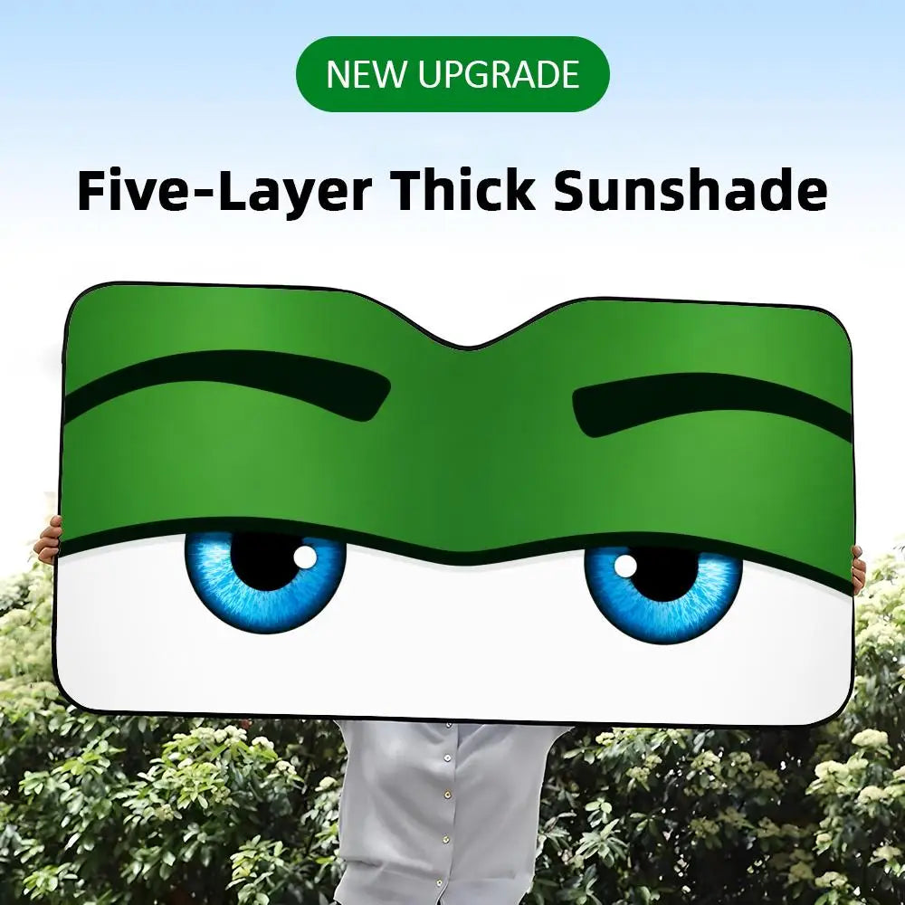 Fatigue Eye Sun Visor Reusable Aluminum Foil UV Protector Heat Car Sunshades Five-Layer Insulation Windshield