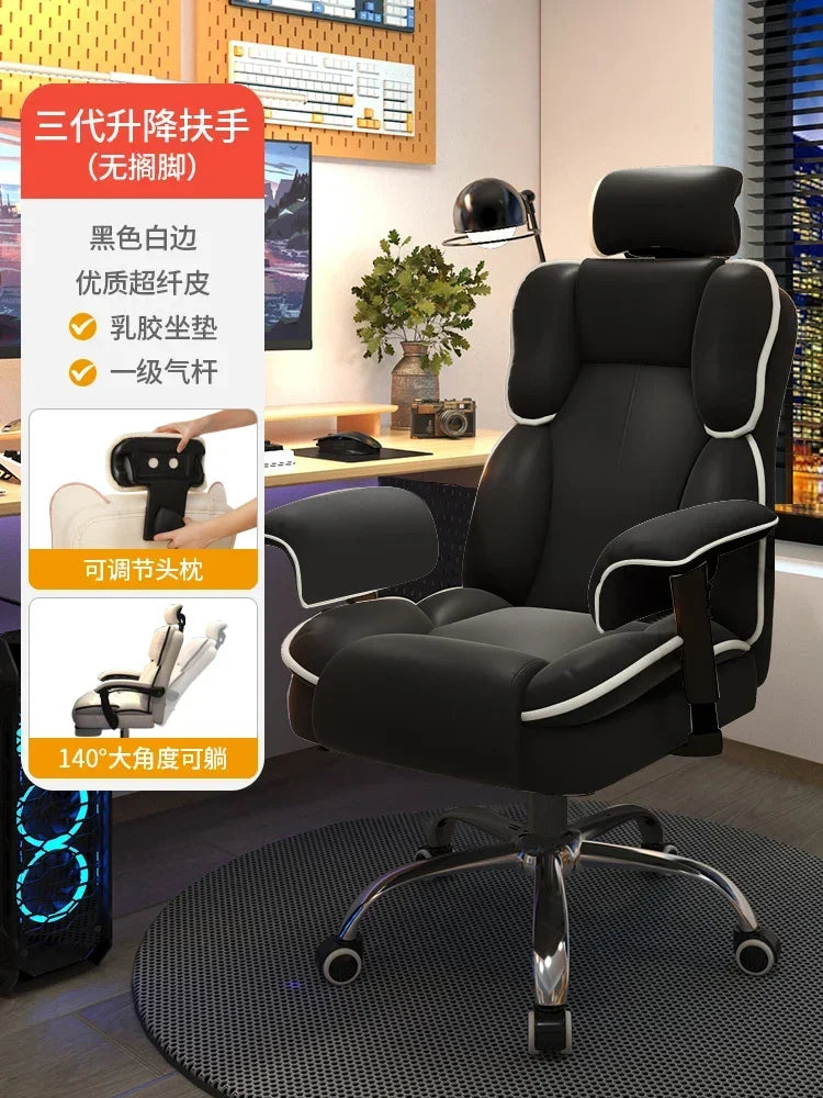 Pink Gaming Chair for Girl Gamer Ergonomic Computer Desk Chair Lumbar Support Comfortable Long Time Sitting Streaming Office
