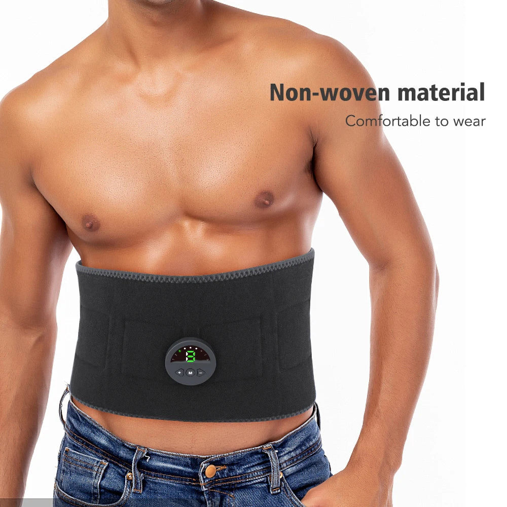 EMS Waist Abdominal Trainer Belt for Fat Burn Toning