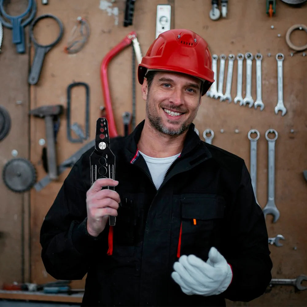 6-In-1 Air-Conditioning Copper Pipe Rounding Pliers Flat Pipe Restore Rounding Tools Diameter 1/4" 3/8" 1/2" 5/8" 3/4" 7/8" Pipe