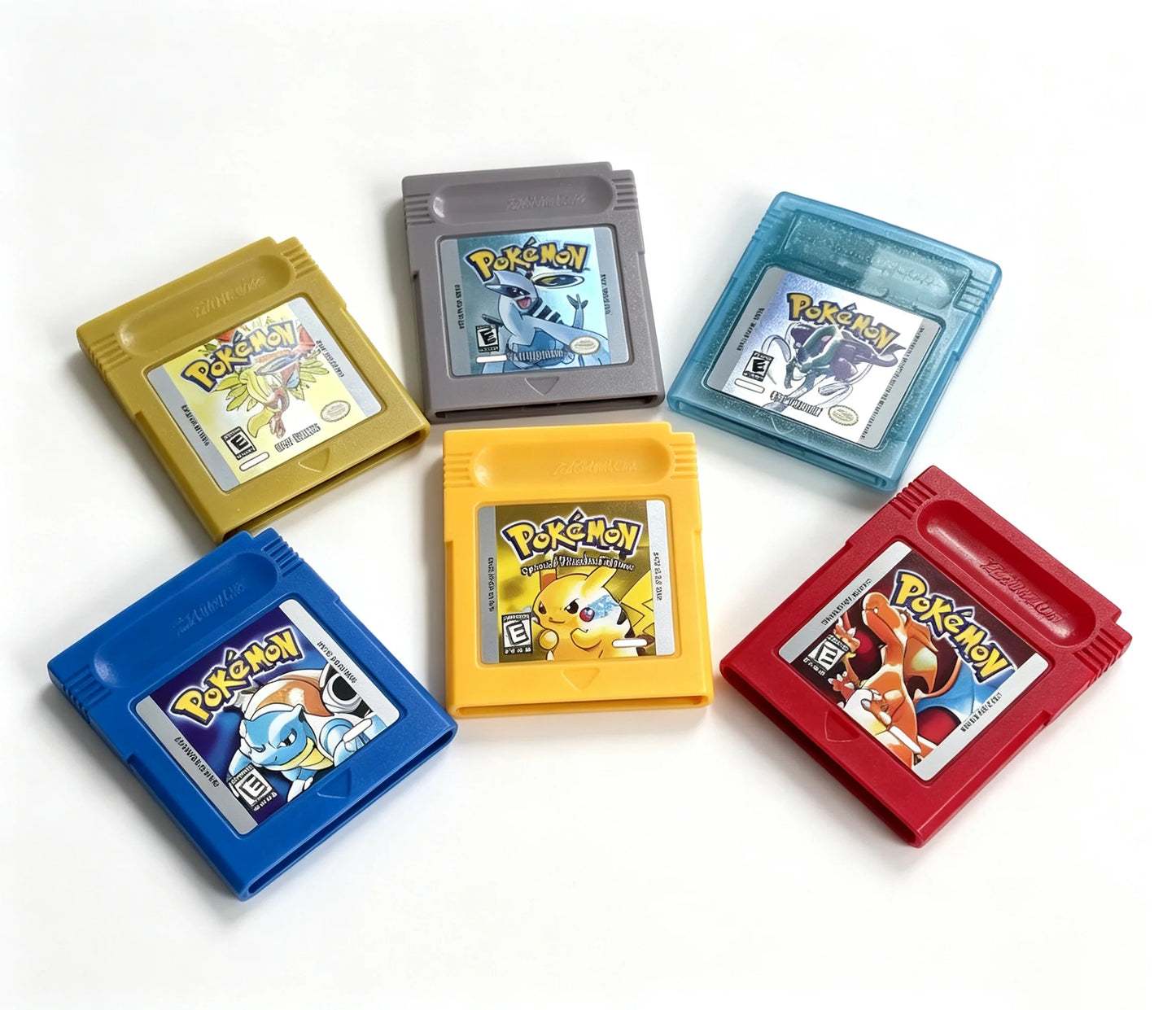 GBC Pokémon. Crystal Gold Silver Yellow Green Red Blue Game Cartridge  USA Version