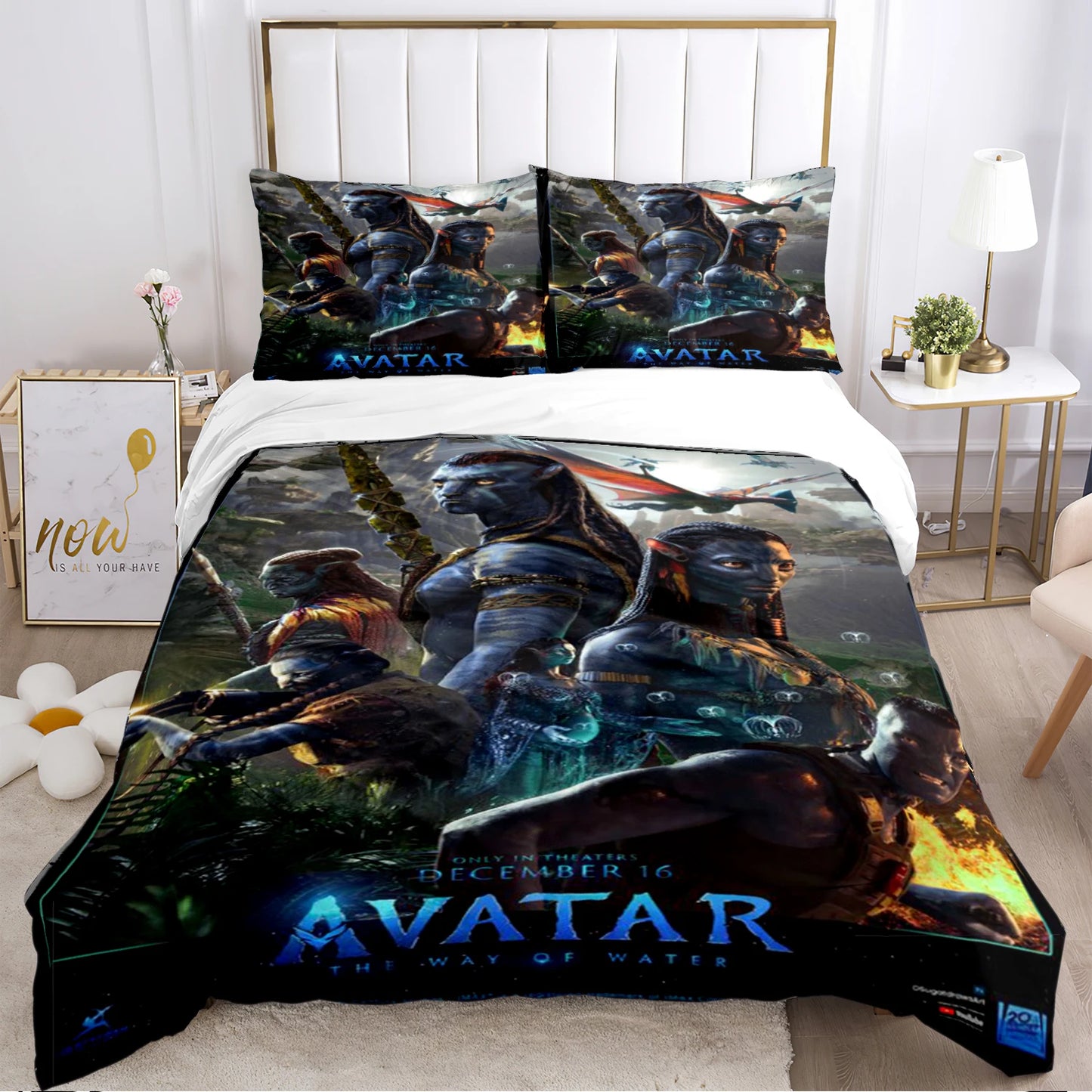 A-Avatar Movie Pattern All Season Duvet Cover Bedding Comforter sets Soft Quilt Cover and Pillowcases Single/Double/Queen/King