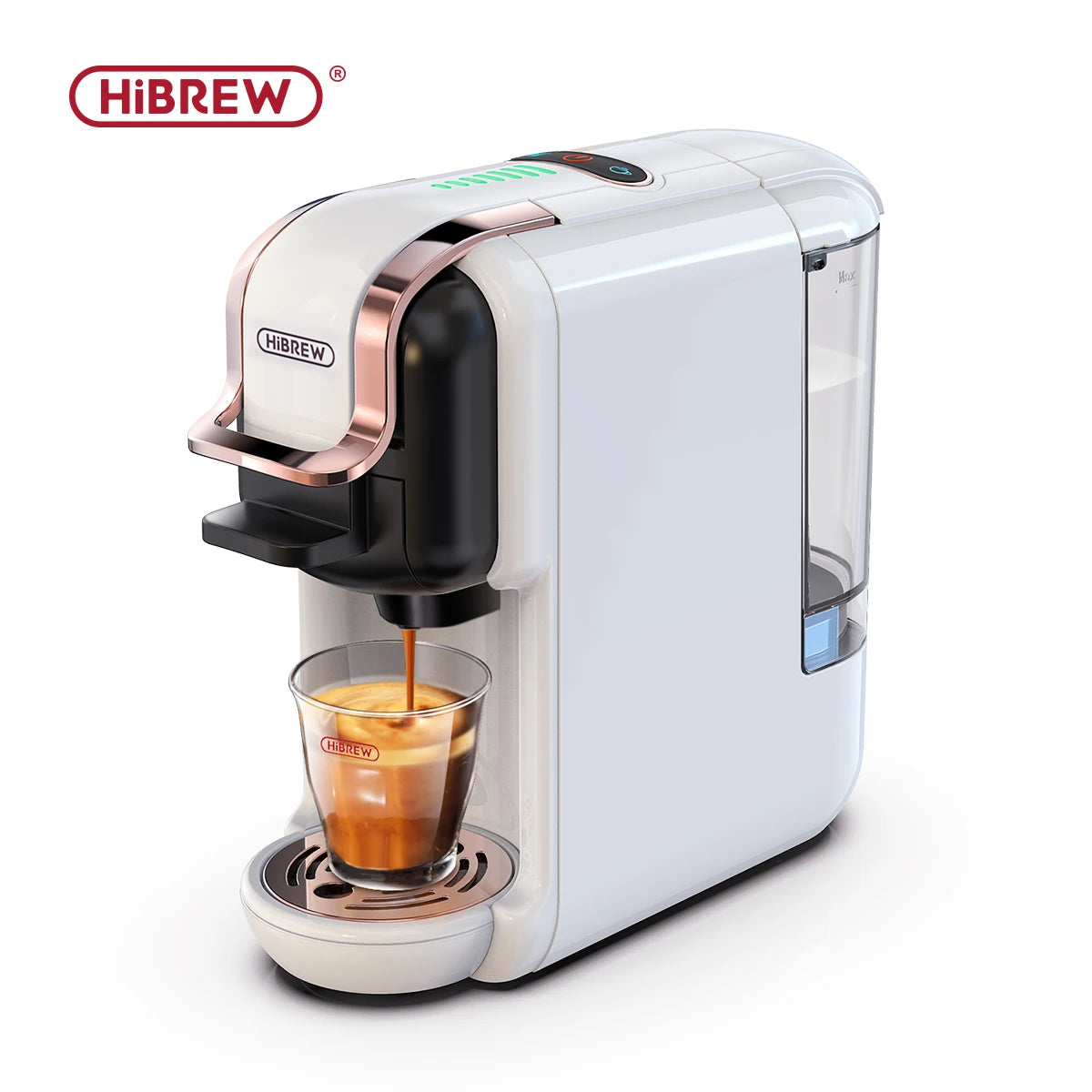 HiBREW Multiple Capsule Coffee Machine Hot Cold Dolce Gusto Nespresso ESE Pod Ground Coffee 20 Bar 5 in 1