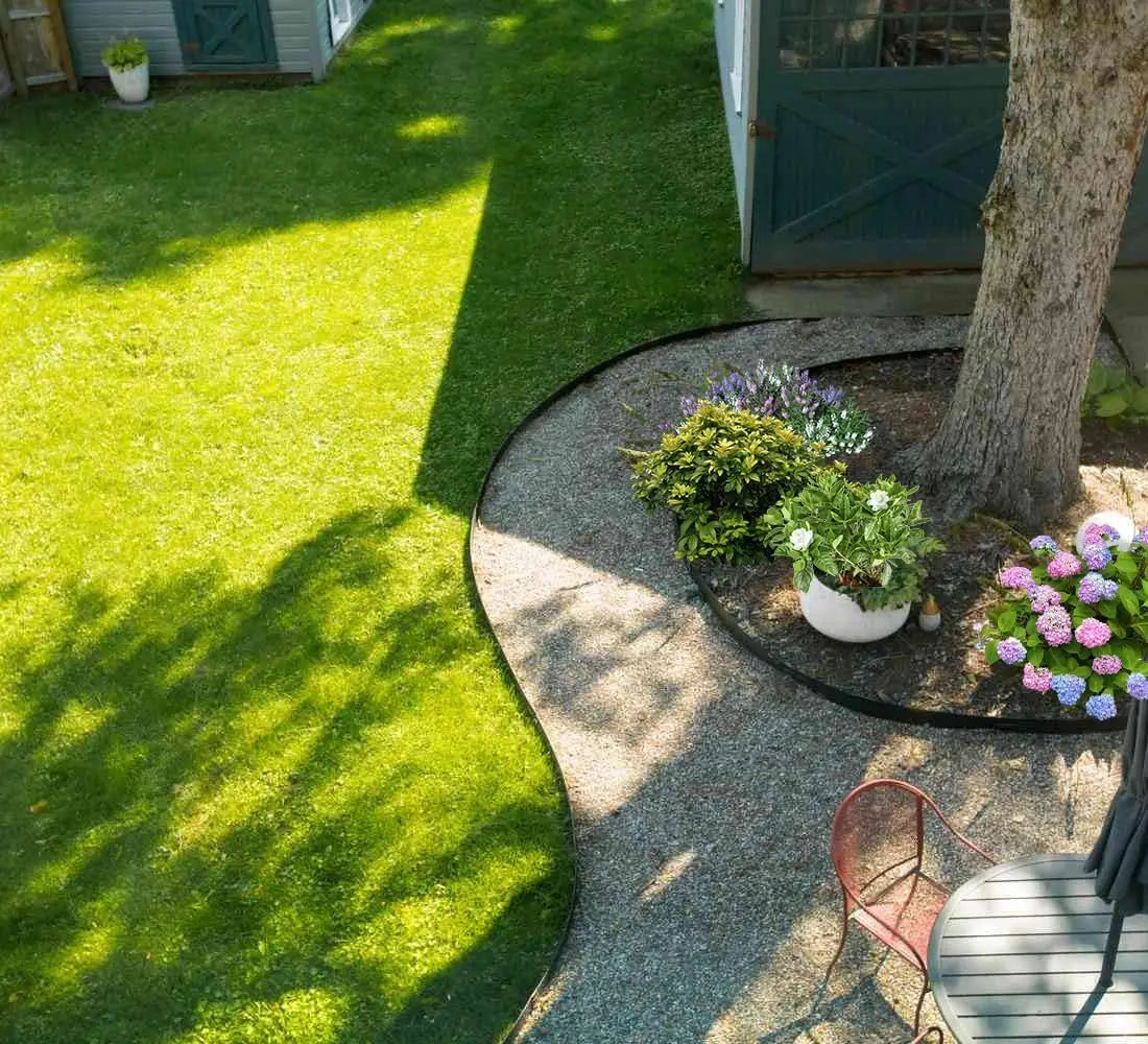 6Pcs L.40" Galvanized Steel Garden Landscape Edging, Powder Coated Bendable Hammer-in Lawn Border, Total 20FT, 6" or 8” Tall