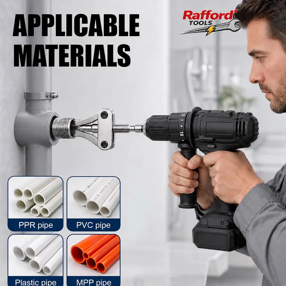Rafford Pipe Extractor Tool Broken Thread Puller Hex Shank Power Drill for PPR PVC Plastic MPP Pipes DN20/25/32 1/2″ 3/4″ 1″ Inc