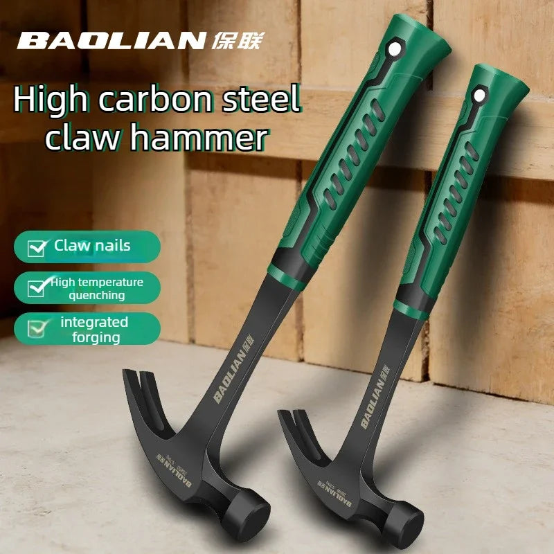 Multifunctional Claw Hammer Ramshorn Nail Hammer Engineering Handle Lightweight Portable Carpentry Window Breaking Hand Tools