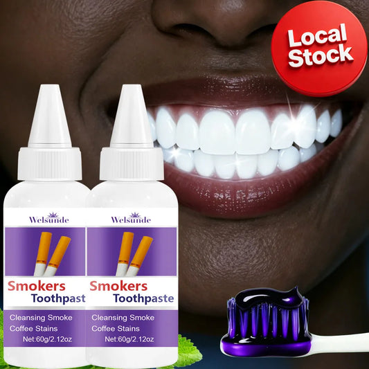 2 Packs Whitening teeth Toothpaste,Gently Reduce Smoke & Coffee Stains,Toothpaste for Deep Cleaning & Brighter Smile, Purple Remineralizing Hydroxyapatite Toothpaste, with Minty Fresh Breath, Gentle on Gums, Ideal Oral Hygien