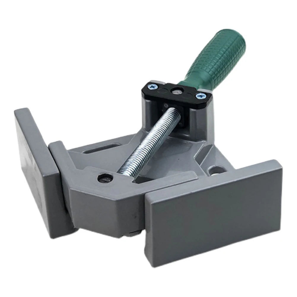 90 Degree Clip Aluminum Alloy 90 Degrees Angle Clamp Single Handle Adjustable Swing Jaw for Welding Woodworking Photo Frame