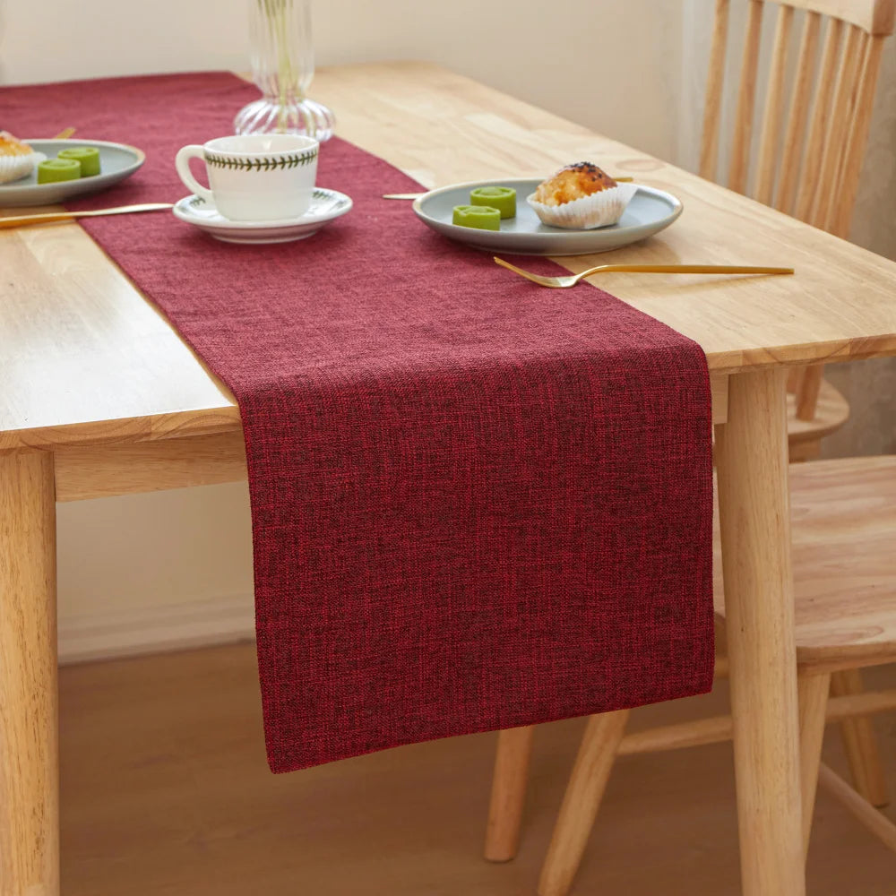Stylish Printed Linen Table Runner For Wedding Decor