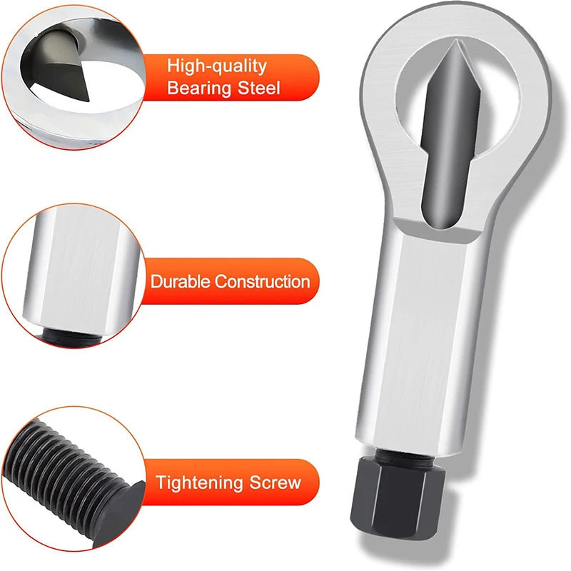 Rusty Nut Separation Wrench Damaged Screw Nut Splitter Remover Spanner Remove Cutter Tool Steel Wrench Hex Extractor Tools